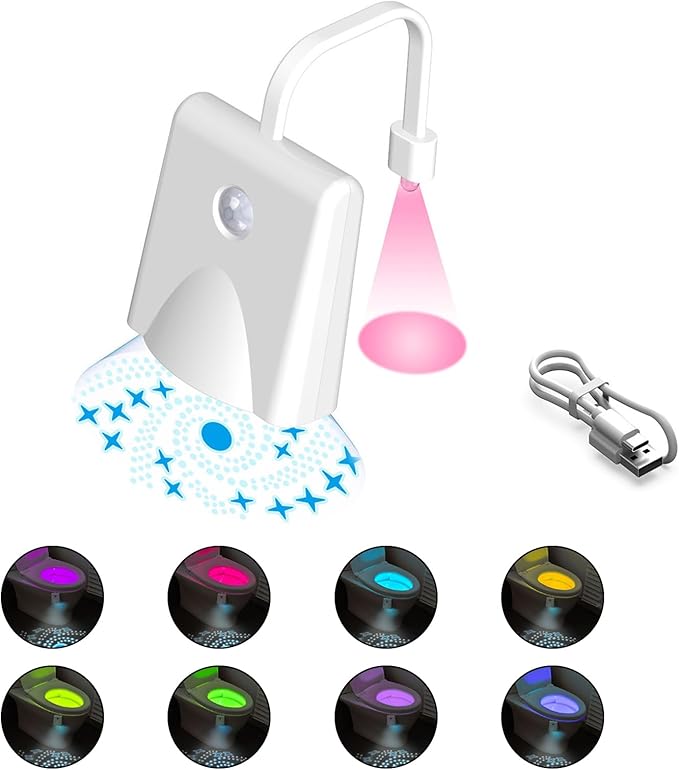 NedLed™ ToiletLight: Beweging Sensor Toilet Nacht Licht