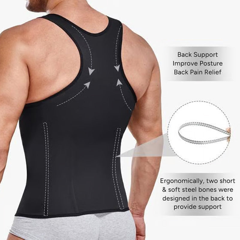Trainingvest Heren – Buik Plat Effect & Rugsteun | Comfort & Compressie