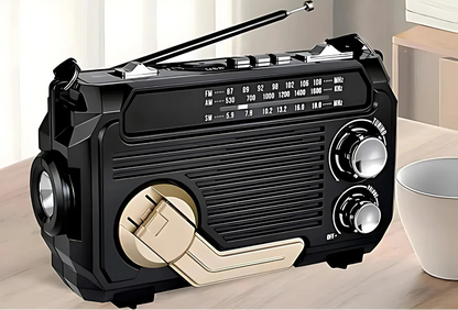 SafeWave | Noodradio met Powerbank – Altijd Verbonden & Veilig