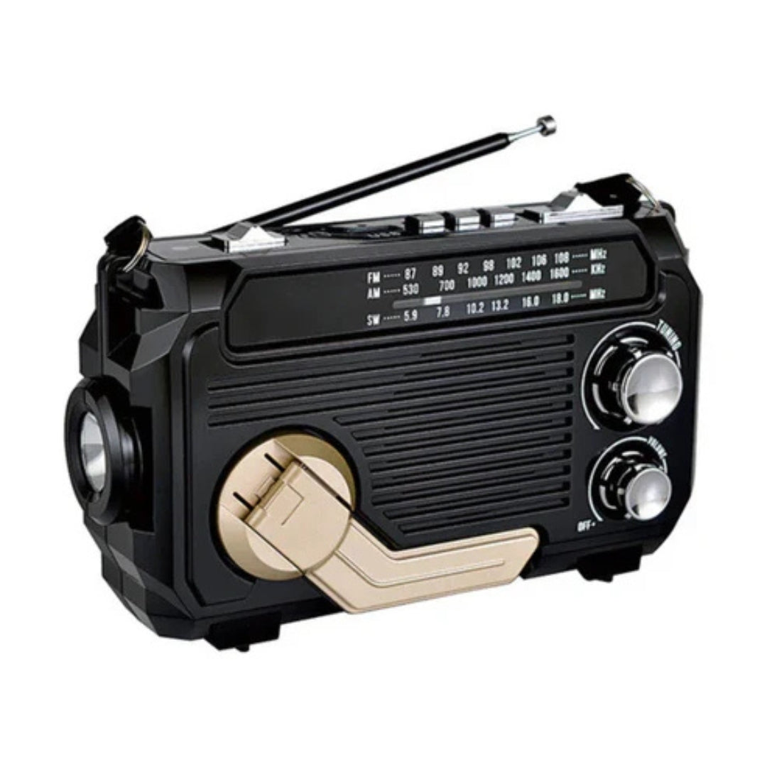 SafeWave | Noodradio met Powerbank – Altijd Verbonden & Veilig