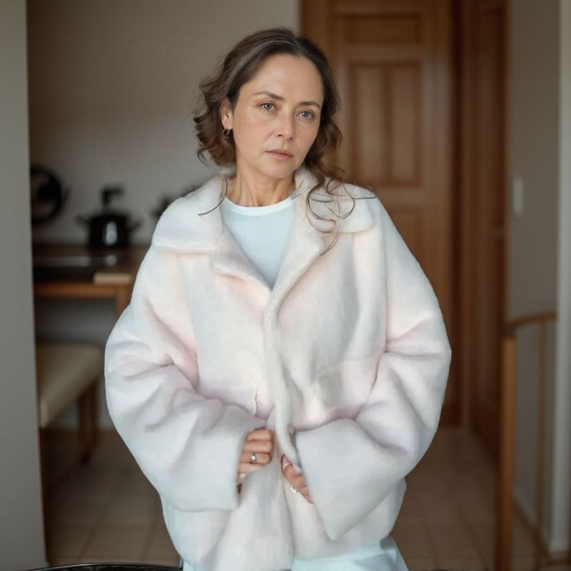 Aurora Plush™ Jas in Fluweelzacht Synthetisch Leer - Luxe en Warmte die je Omhullen!