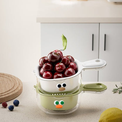 MiniDrain: Minikeuken Afdruiprek Mand met Handvat