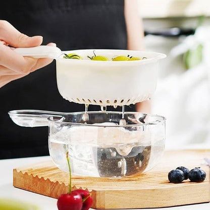 MiniDrain: Minikeuken Afdruiprek Mand met Handvat