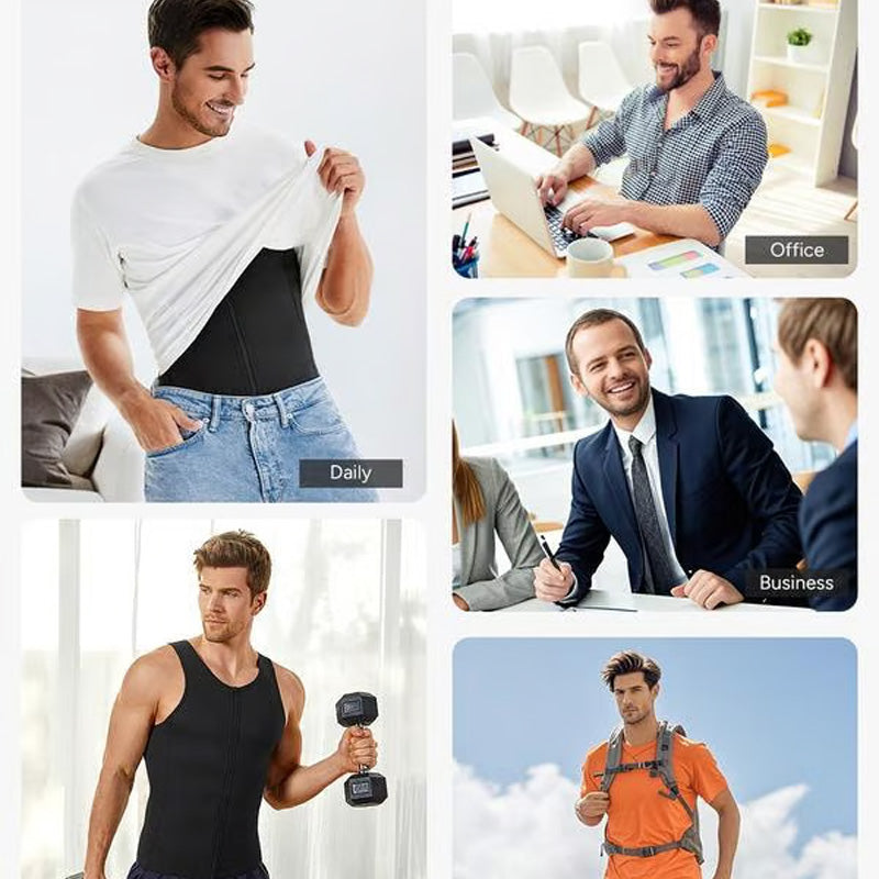Trainingvest Heren – Buik Plat Effect & Rugsteun | Comfort & Compressie